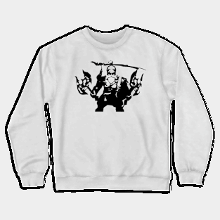 Barbaric king (invincible) minimal silhouette white Crewneck Sweatshirt